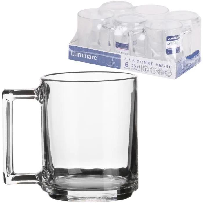 كوب شاي زجاج بيضاوي بيد وسط CL 25