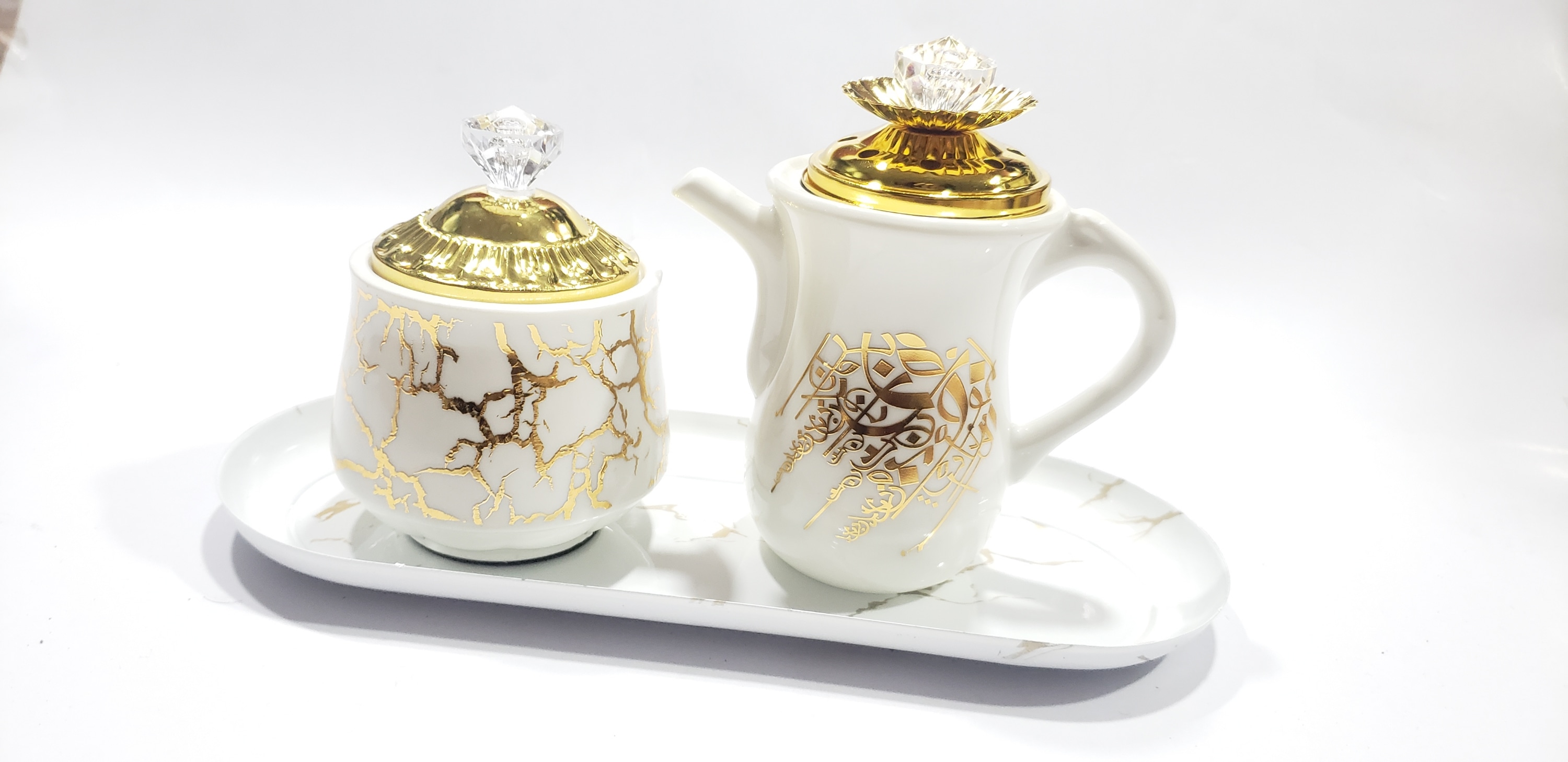 مبخرة مع علبة سيراميك - ستاند بلاستيك -3 قطع ZA-4621