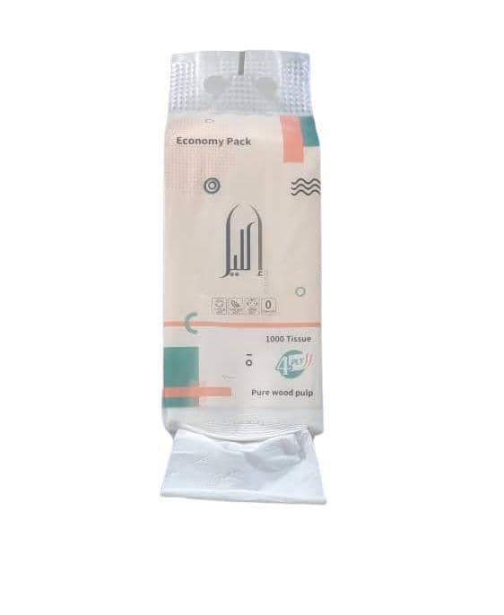 شدة مناديل اكليل 4 طبقات عبوة 1000 - تعليقة