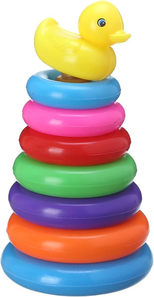 لعبة اطفال حلقات بلاسيتك شكل هرم بطة RA-917-32