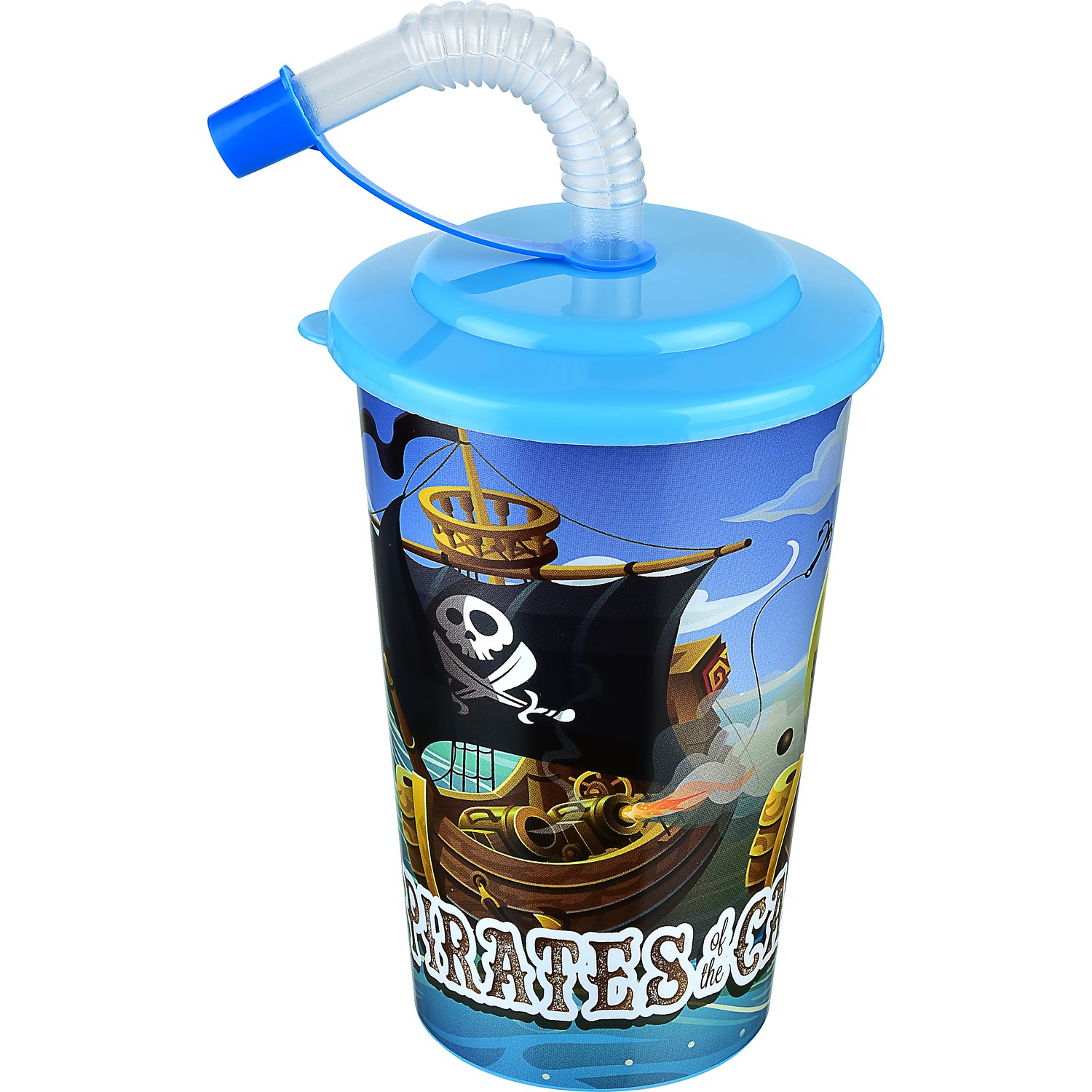 كوب عصير اطفال بغطاء ومصاصة 400 مل TUFFEX TP513