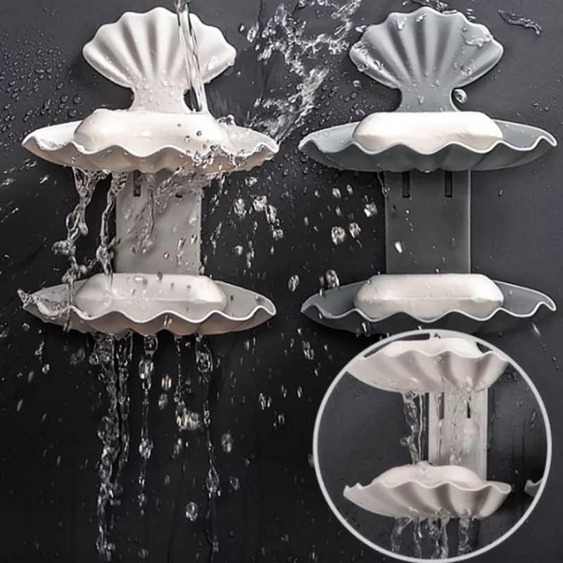 ستاند صابون جدار لاصق دورين شكل لؤلؤة