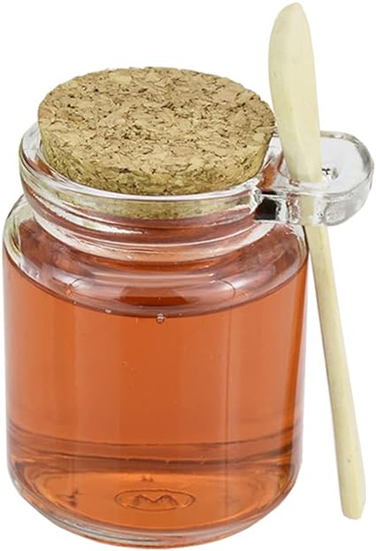 برطمان 200مل مع سدادة ومعلقة خشب AZ-2210