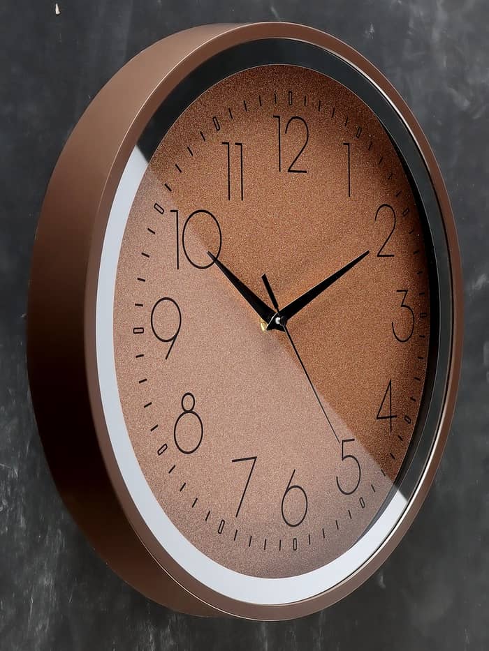 ساعة حائط مدور خلفية لماع 35 سم AZ-3049