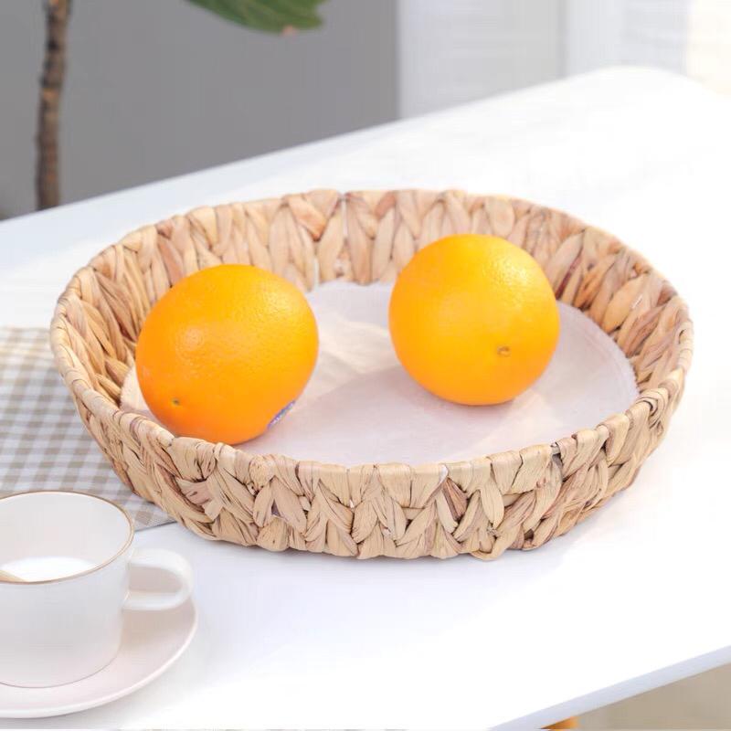 صحن تقديم خزفي مدور