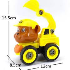 طقم لعب اطفال شاحنات بناء 4 قطع HMK-1230