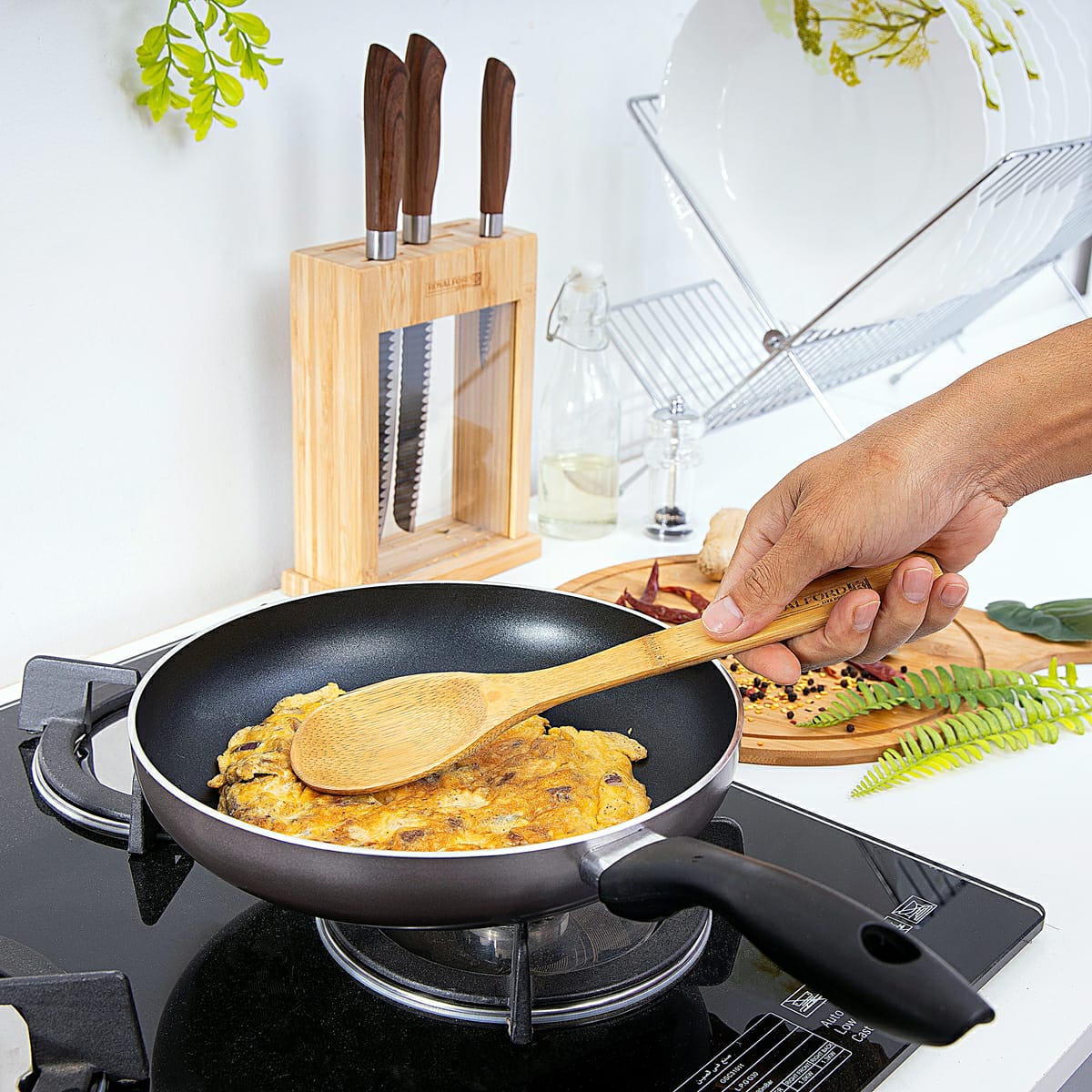 ملعقة طبخ خشب 30 سم AZ-1443