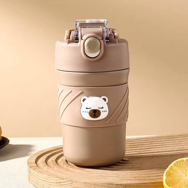 كوب حافظ مشروبات مسكة سليكون فيس 420مل AZ-2301