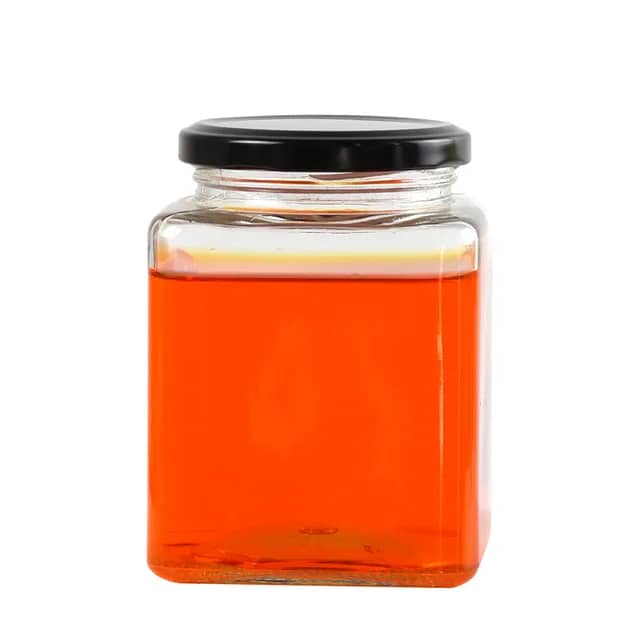 برطمان زجاج مربع غطاء زجاج 730مل AZ-2200