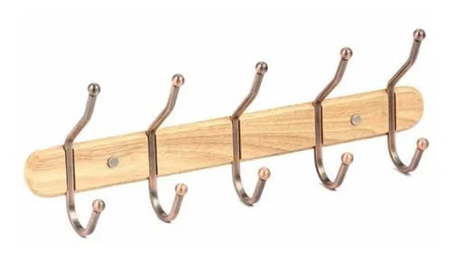 معالق ملابس ذهبي ستاند خشب 4 معالق Binca YAB-31