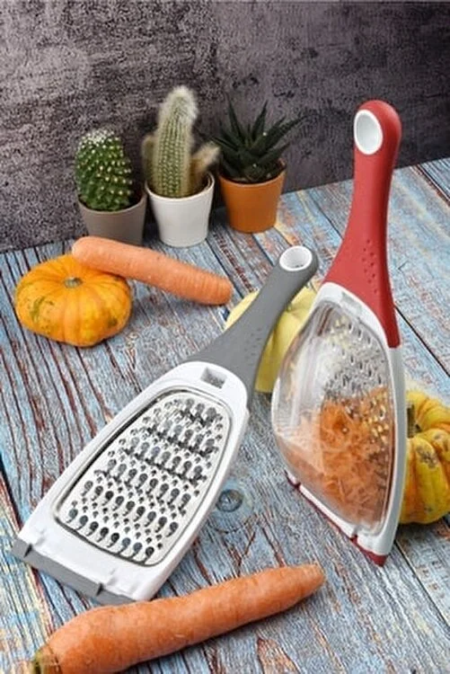 بشارة جبن ستيل مسطح يد سليكون تركي مع علبة شفاف RT-311