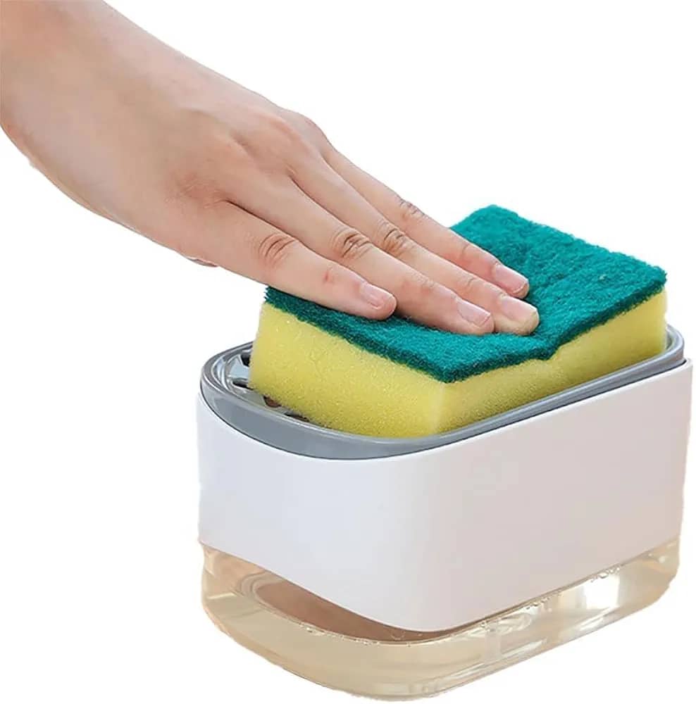 علبة صابون مطبخ ضغط مع اسفنجة AZ-2656