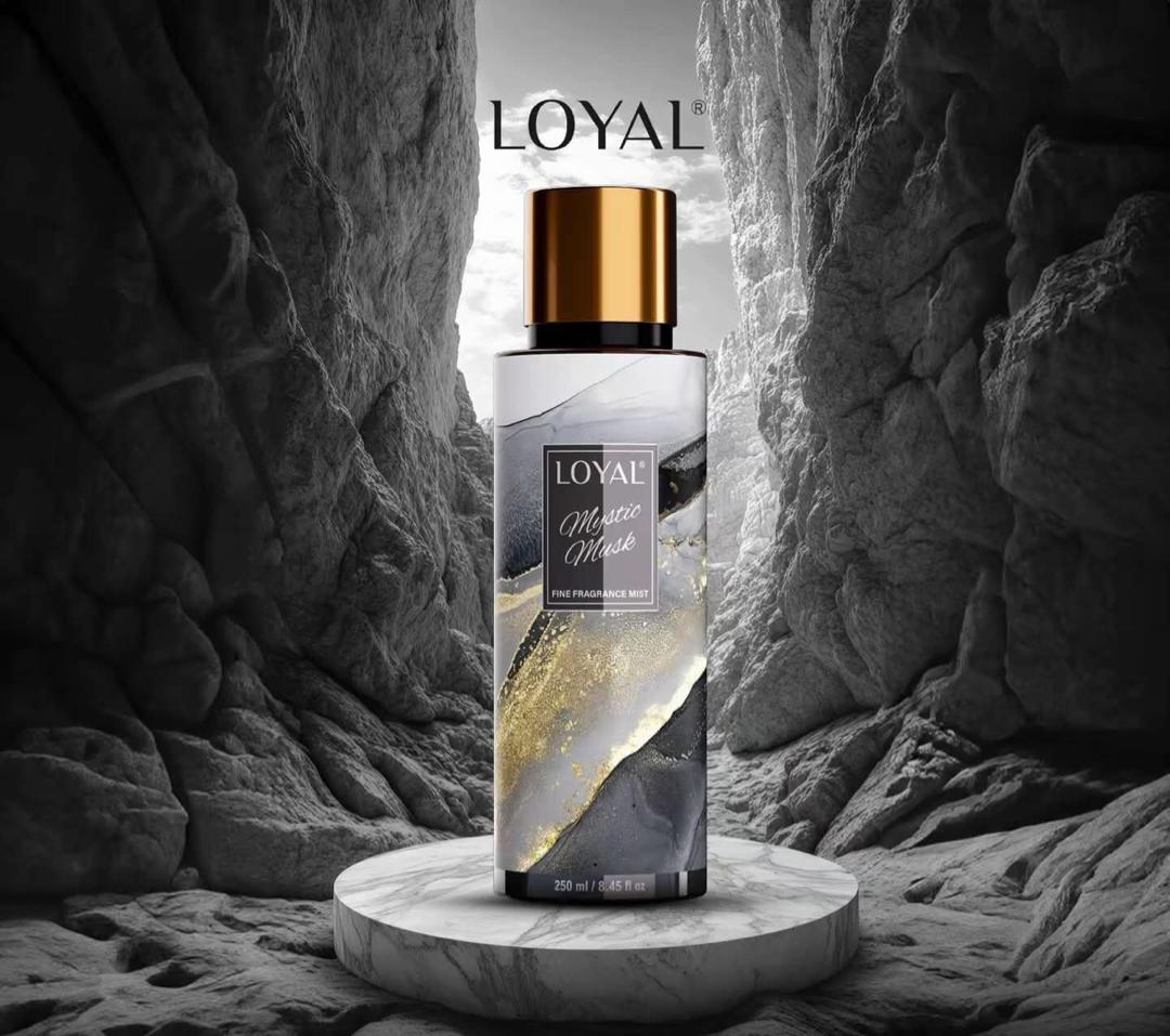 معطر الجسم لويال علبة رخامي ملون روائح 250 ملي