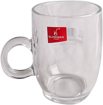 طقم اقلاص شاهي زجاج بيد 200 مل 6 قطع BLINKMAX KTZB316