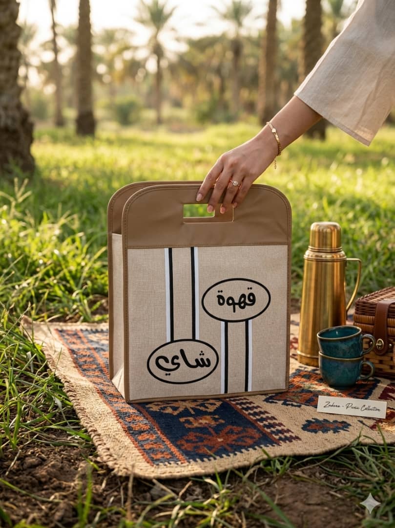 حافظة ثلاجات شاهي-مقاضي حراري ملبس قماش ملون iik101-1