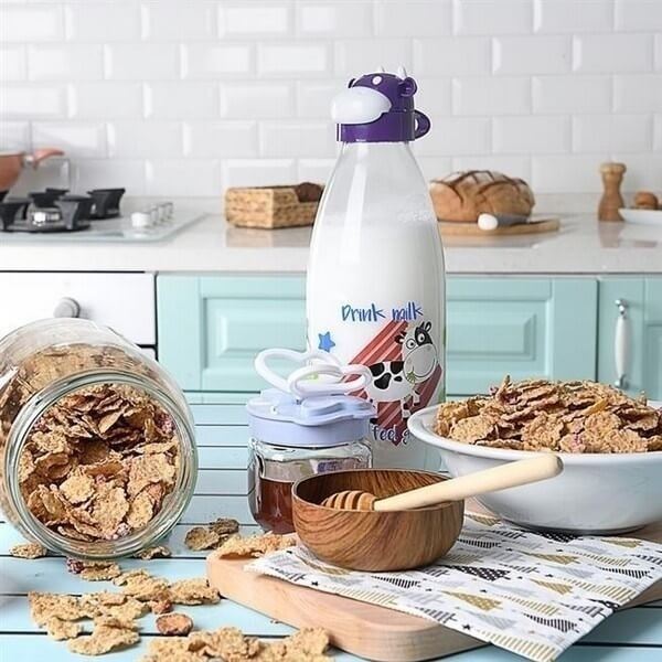 علبة حليب زجاج تيتيز 250مل KC-396