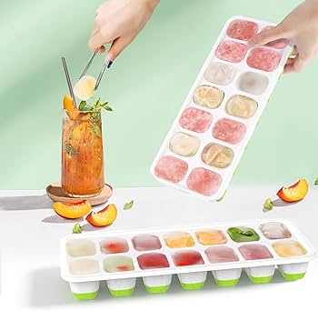 قالب ثلج قاعدة سليكون مستطيلة 14خانة AZ-3335