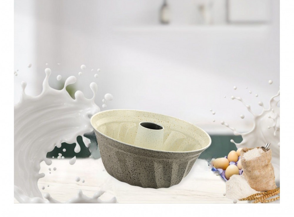 صحن كيك جرانيت بني بعمود فتحة  AFI-236-235