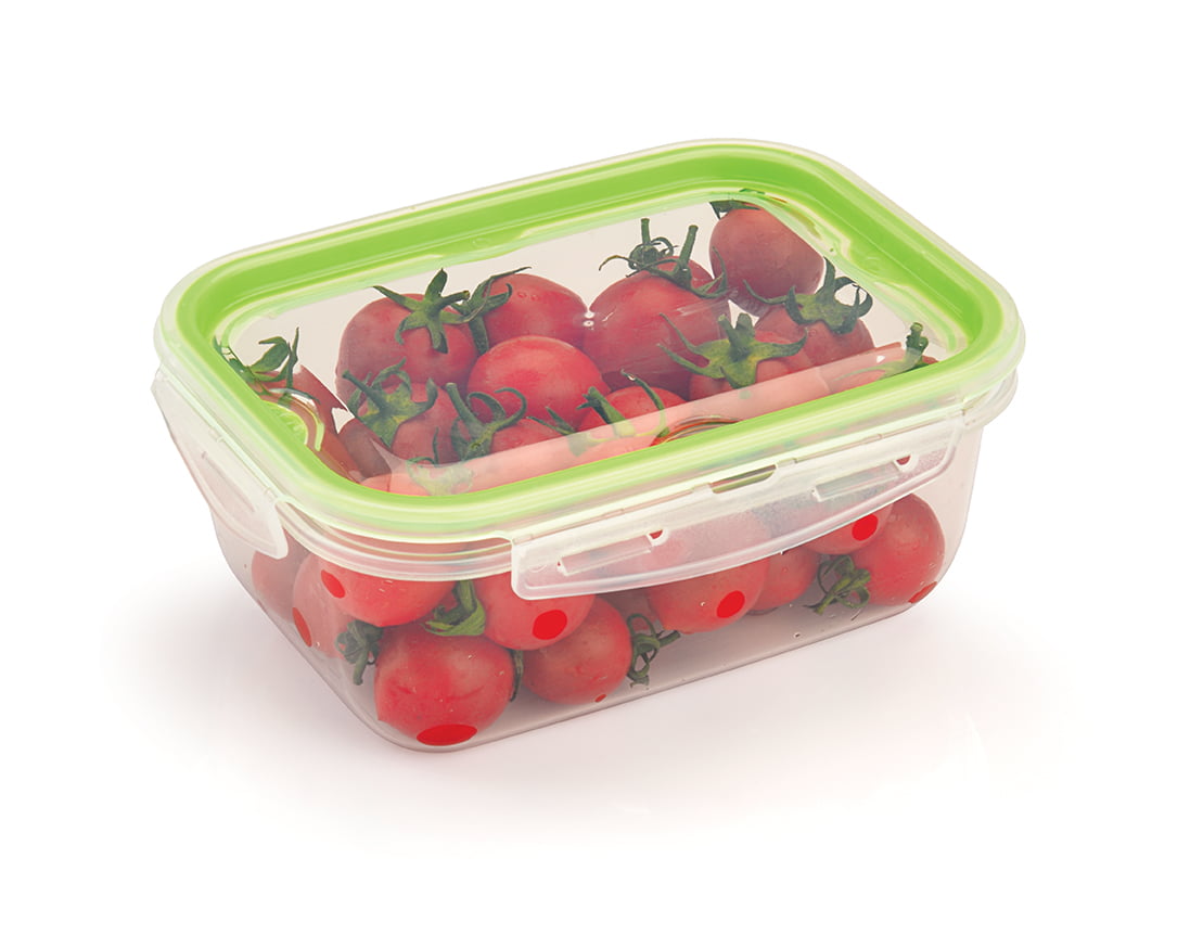 علبة حافظة مستطيل بلاستيك ابو قفل اوكوسان 1لتر M-1064