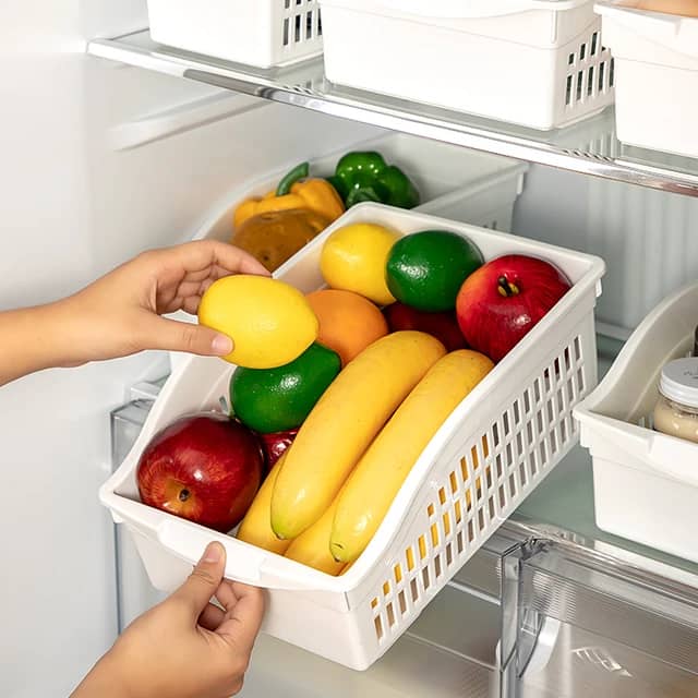 سلة تنظيم مستطيل مع عجل 16*30سم AZ-2385 R-8698