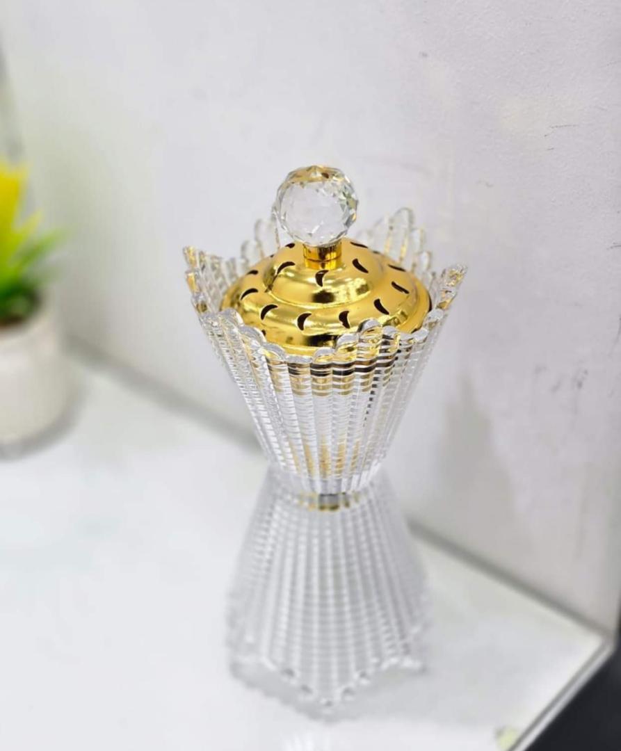 مبخرة اكراليك شكل تاج كبير AFG-6407