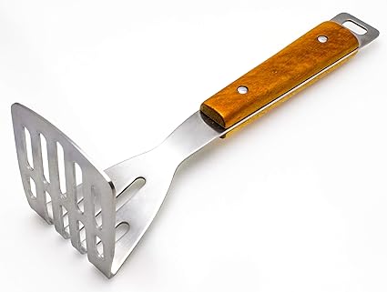 ملعقة هرس او خبز ستيل ممتاز يد خشب AZ-2172