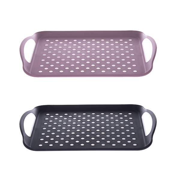 صحن تقديم بلاستيك منقط صغير  AK-743