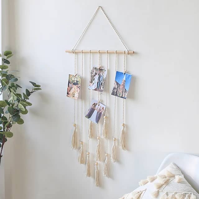 تعليقة زينة خشبية  خيوط مع قبضات صور AZ-2452