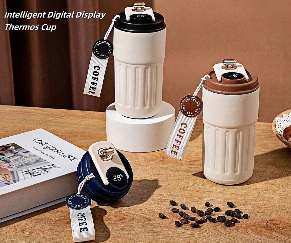 حافظة مشروبات ستيل 350 مل بحساس رقمي HK-3282