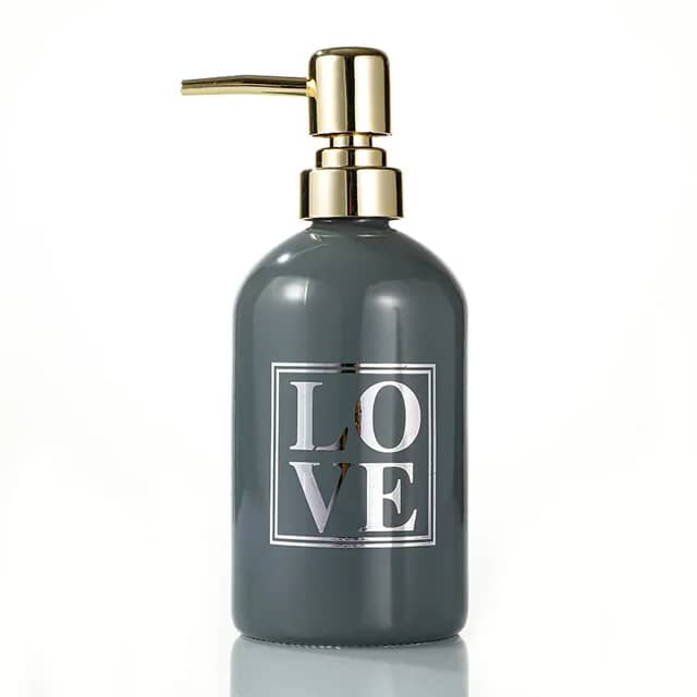 علبة كريمات او صابون زجاج معتم مدور 400مل AZ-2233