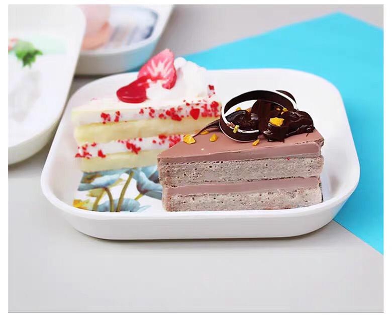 صحن ميلامين مربع