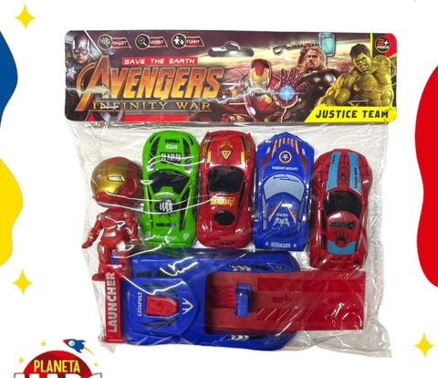 لعبة سيارات الابطال الخارقين 6 قطع HMK-404