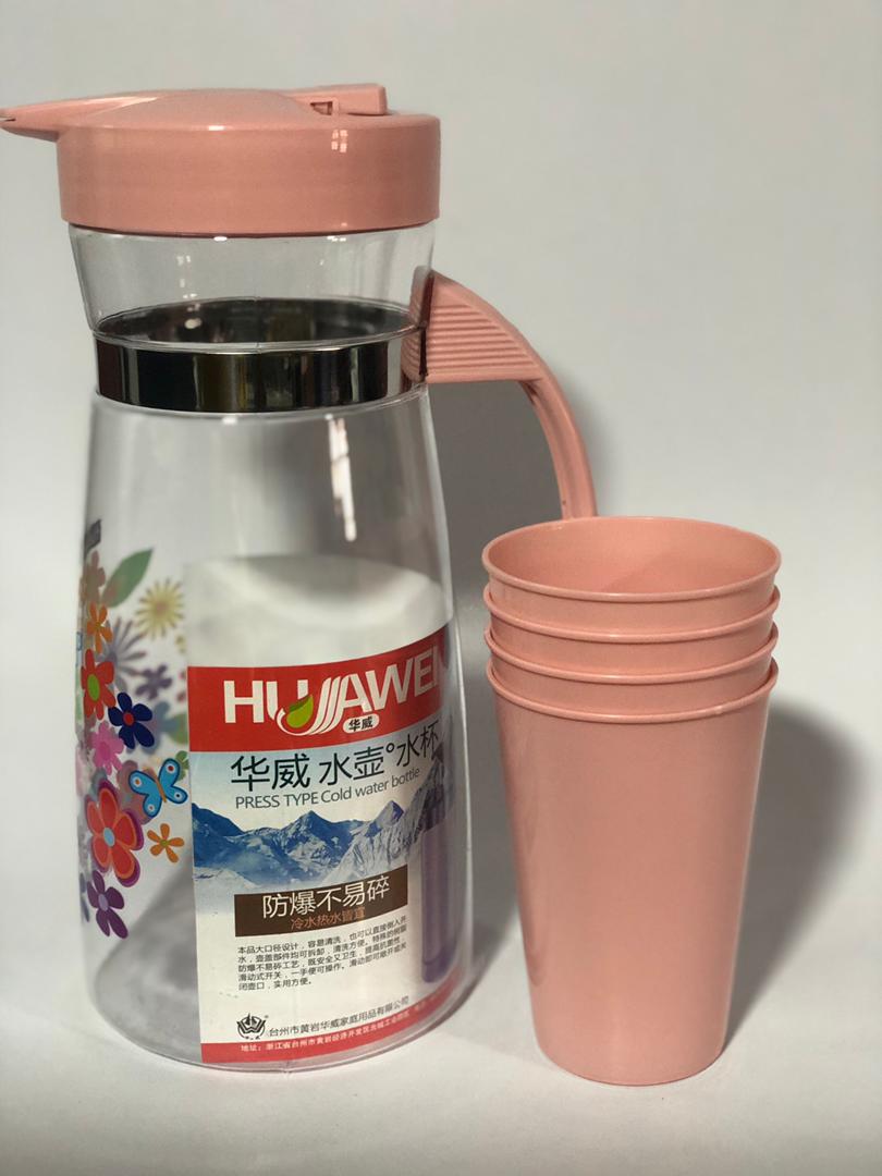 جاك شفاف حزام ستيل مع 4 اكواب AZ-1120 HW-1023