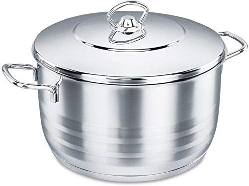 قدر طبخ ستيل بغطاء ويدين KARKMOS Astra