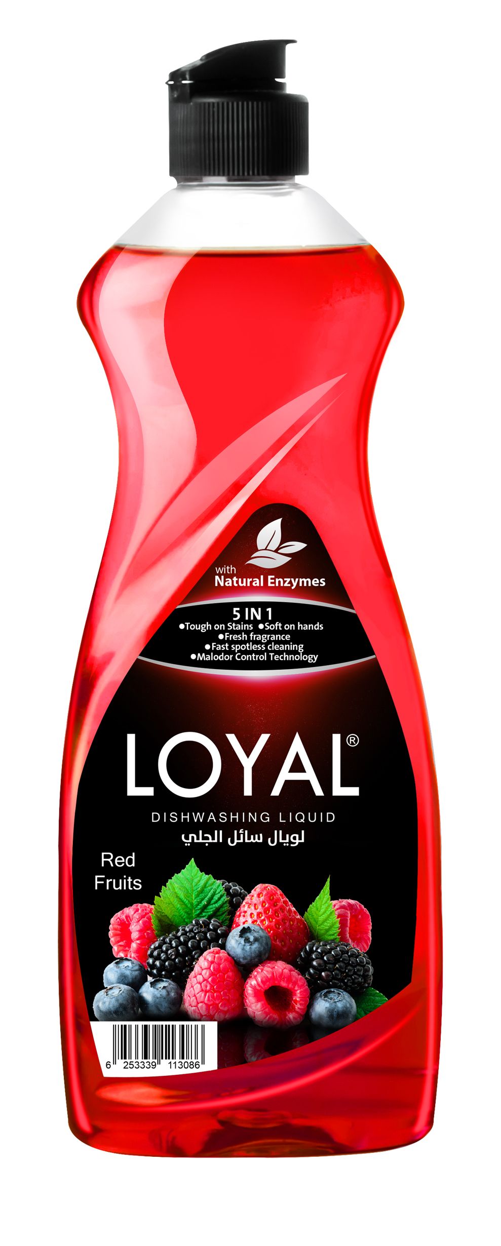 سائل جلي مركز لغسيل الصحون 700 مل لويال  Red & Fruits