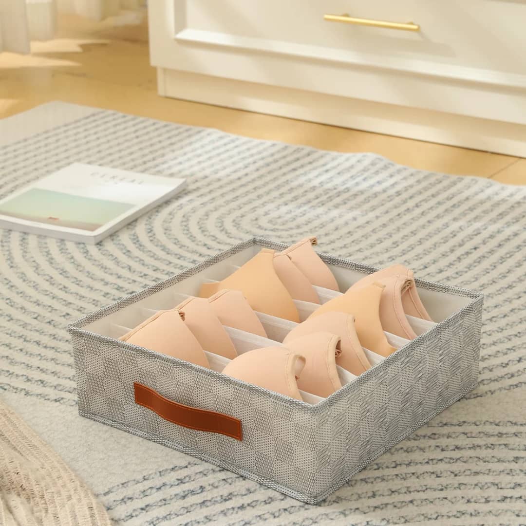 ستاند تنظيم ملابس داخلية وشرابات 6 خانات مستطيلة 30*35 سم AZ-3078