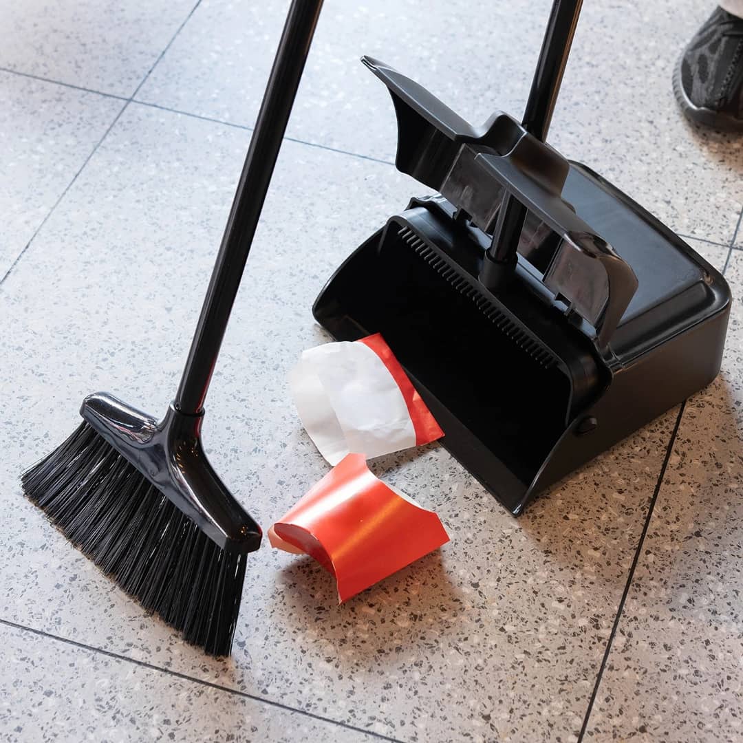 مكنس يد طويل مع ملف بغطاء AZ-3382