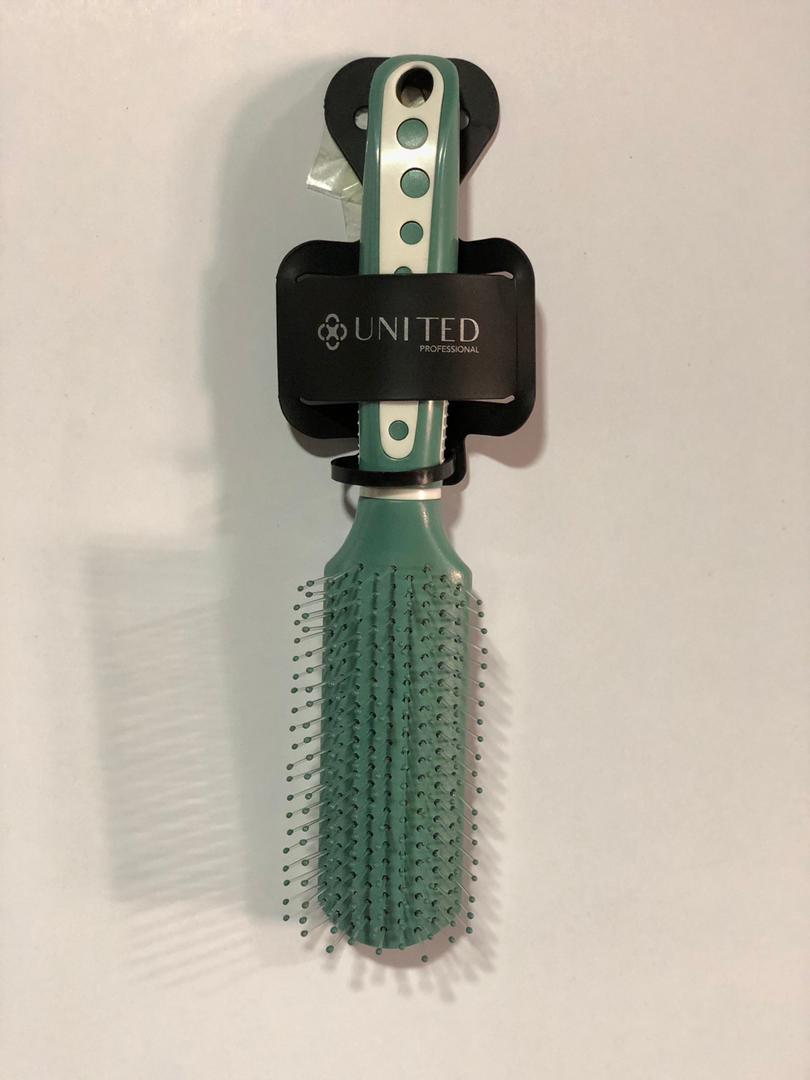 فرشاة شعر مستطيل اخضر UNITED-321.9543